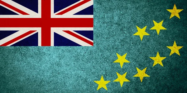 Bandeira de Grunge de Tuvalu — Fotografia de Stock