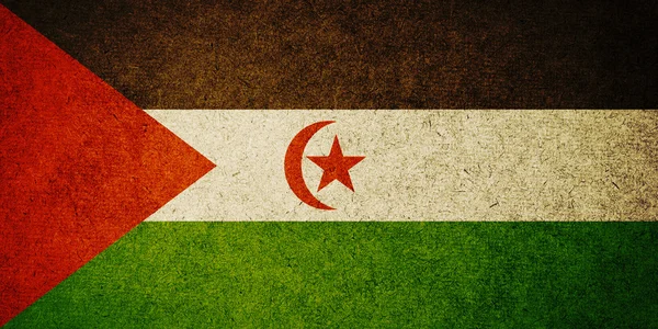 Bandera Grunge del Sahara Occidental — Foto de Stock