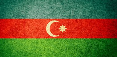 Azerbaycan bayrağı Grunge