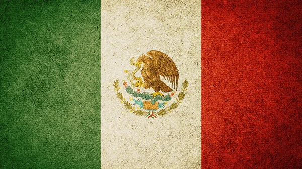 Grunge vlag van Mexico — Stockfoto