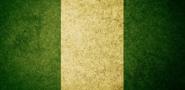 Bandeira Grunge da Nigéria — Fotografia de Stock