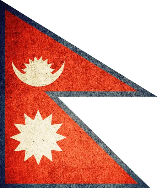 Bandera grunge de nepal —  Fotos de Stock