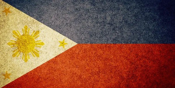 Filipinler bayrağı Grunge — Stok fotoğraf