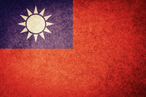 Çin Halk Cumhuriyeti bayrağı Grunge — Stok fotoğraf
