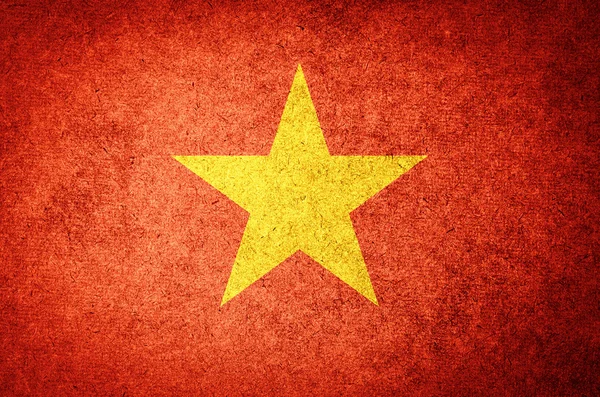Bendera Grunge Vietnam — Stok Foto