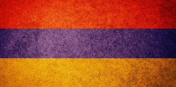 Bandera Grunge de Armenia —  Fotos de Stock