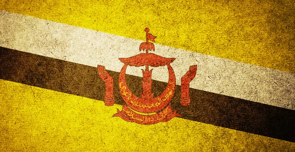 Bandiera Grunge del Brunei — Foto Stock