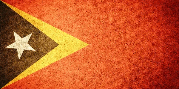 Grunge 国旗的东帝汶 — 图库照片