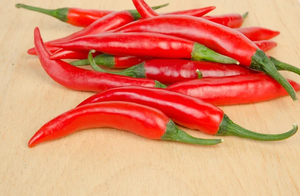 Červené chilli papričky — Stock fotografie