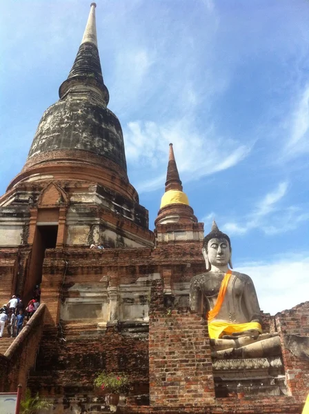 Tempio, phra nakhon si ayutthaya, pagoda — Foto Stock