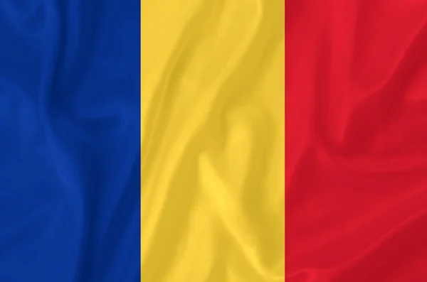 Románia zászló — Stock Fotó