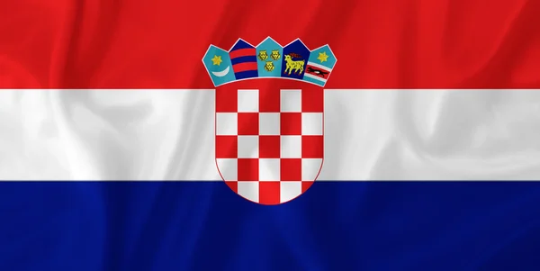 Croatiag flagga — Stockfoto