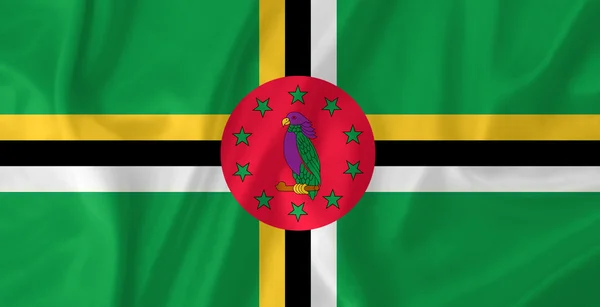 Bandera Dominica — Foto de Stock