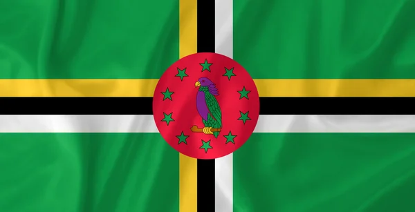 Dominica flag — Stock Photo, Image