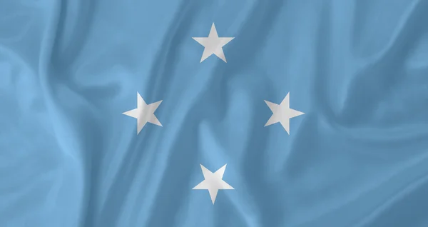 Micronésia Bandeira — Fotografia de Stock