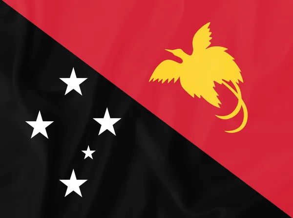 Papua-Neuguinea-Flagge — Stockfoto