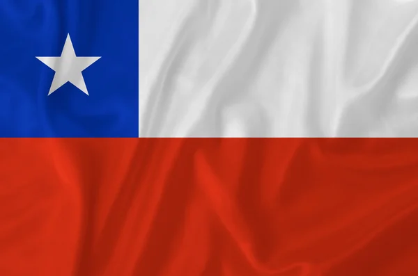 Şili bayrağı — Stok fotoğraf