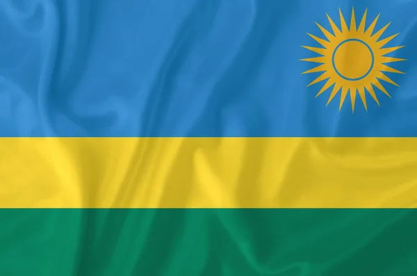 Ruanda-Flagge — Stockfoto