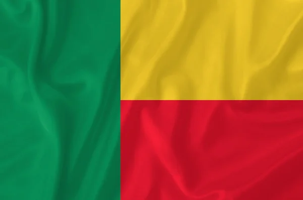 Benin vlajka — Stock fotografie