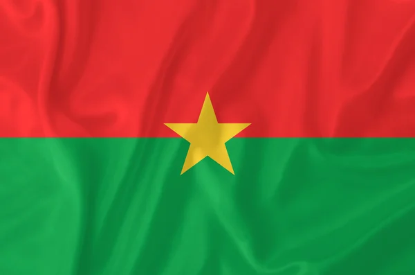 Burkina Faso-flag - Stock-foto