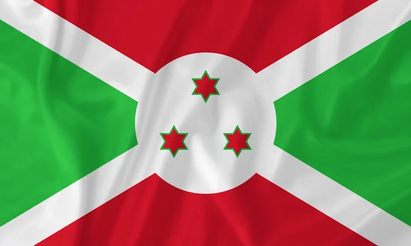 Burundis flag - Stock-foto