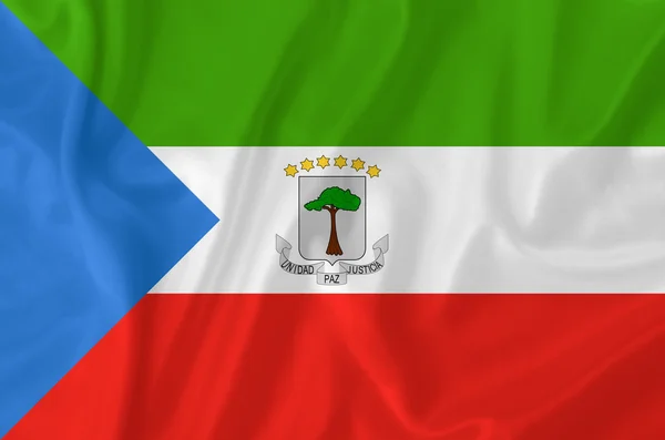 Equatorial Guinea flag — Zdjęcie stockowe