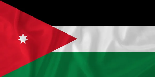 Jordania Bandera —  Fotos de Stock