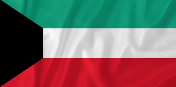 Kuwait flag — Stock Photo, Image
