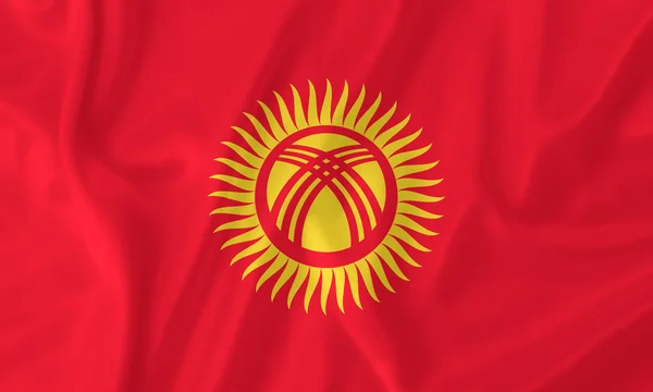 Kyrgyzstan flag — Stock Photo, Image