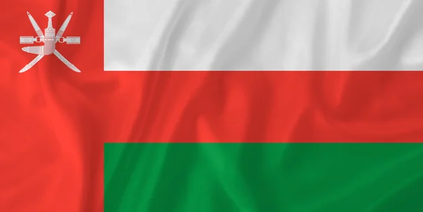 Omán zászló — Stock Fotó