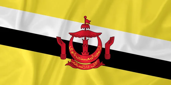 Brunei-Flagge — Stockfoto