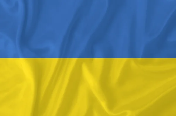 Vlajka Ukrajiny Stock Fotografie