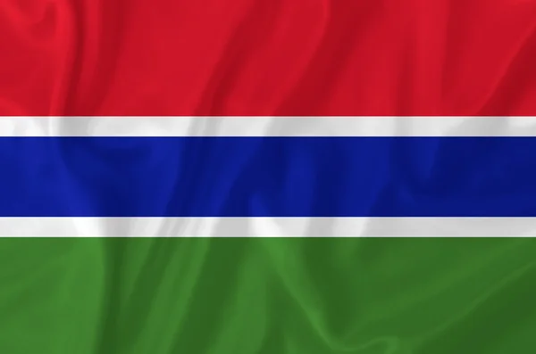 Vlag van Gambia — Stockfoto