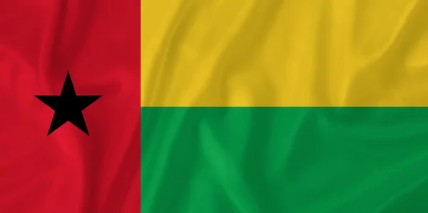 Vlajka Guineje bissau — Stock fotografie