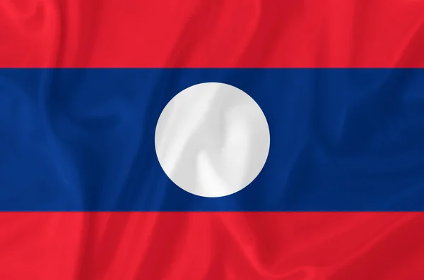 Laos Flagge — Stockfoto