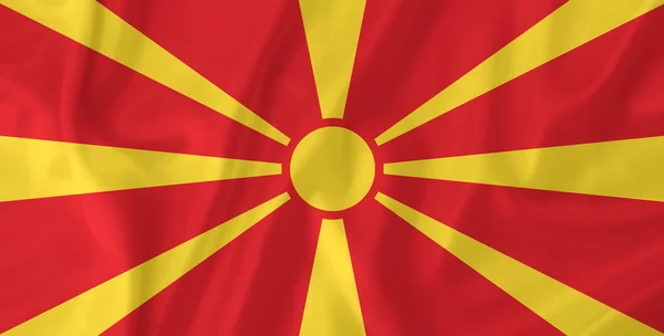 Bandeira Macedónia — Fotografia de Stock