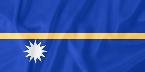 Nauruische Flagge — Stockfoto