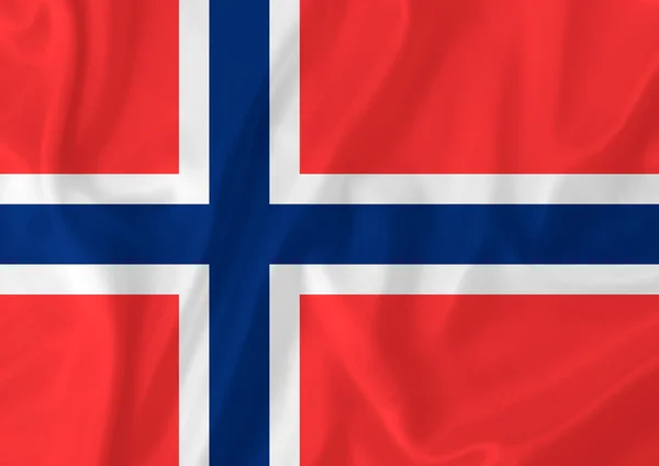 Bandera de Noruega — Foto de Stock