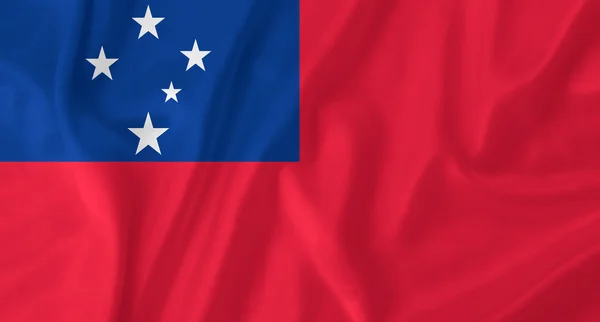 Bağımsız Samoa Devleti bayrağı — Stok fotoğraf