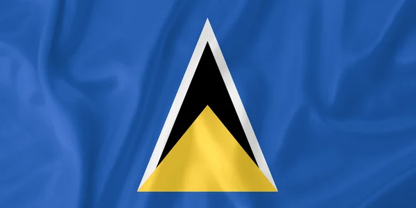 Flaga Saint lucia — Zdjęcie stockowe