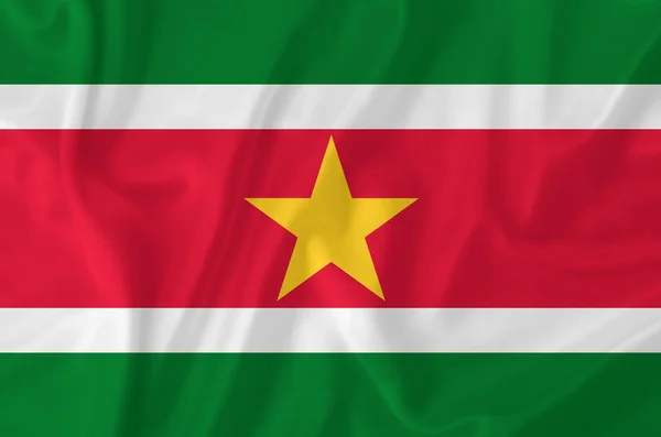 Vlag van Suriname — Stockfoto