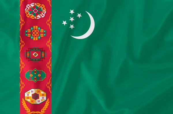 Turkmenistan flag — Stock Photo, Image