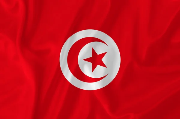 Bandiera Tunisia — Foto Stock