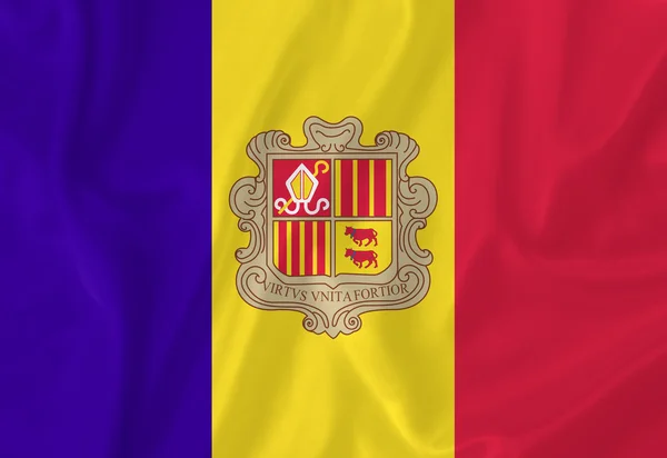 Andorra flag — Stock Photo, Image