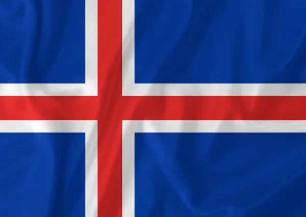 Islandia bandera — Foto de Stock