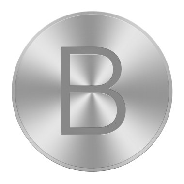 mektup b alüminyum düğmesini