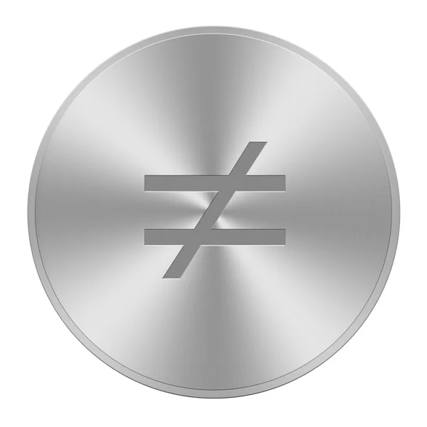 Ударная мощность на алюминиевой кнопке — стоковое фото