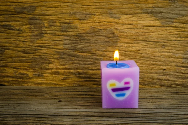 Pink Candle — Stock Photo, Image