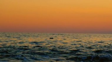 Nice sea view with waves. Selective focus.