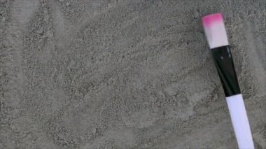 Kozmetik doku maskesi kuru. seçici odak.